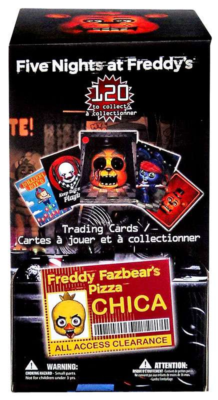Five Nights At Freddys Five Nights At Freddys Trading Card Gravity Feed Box 36 Packs Just Toys Intl Toywiz - trading roblox card