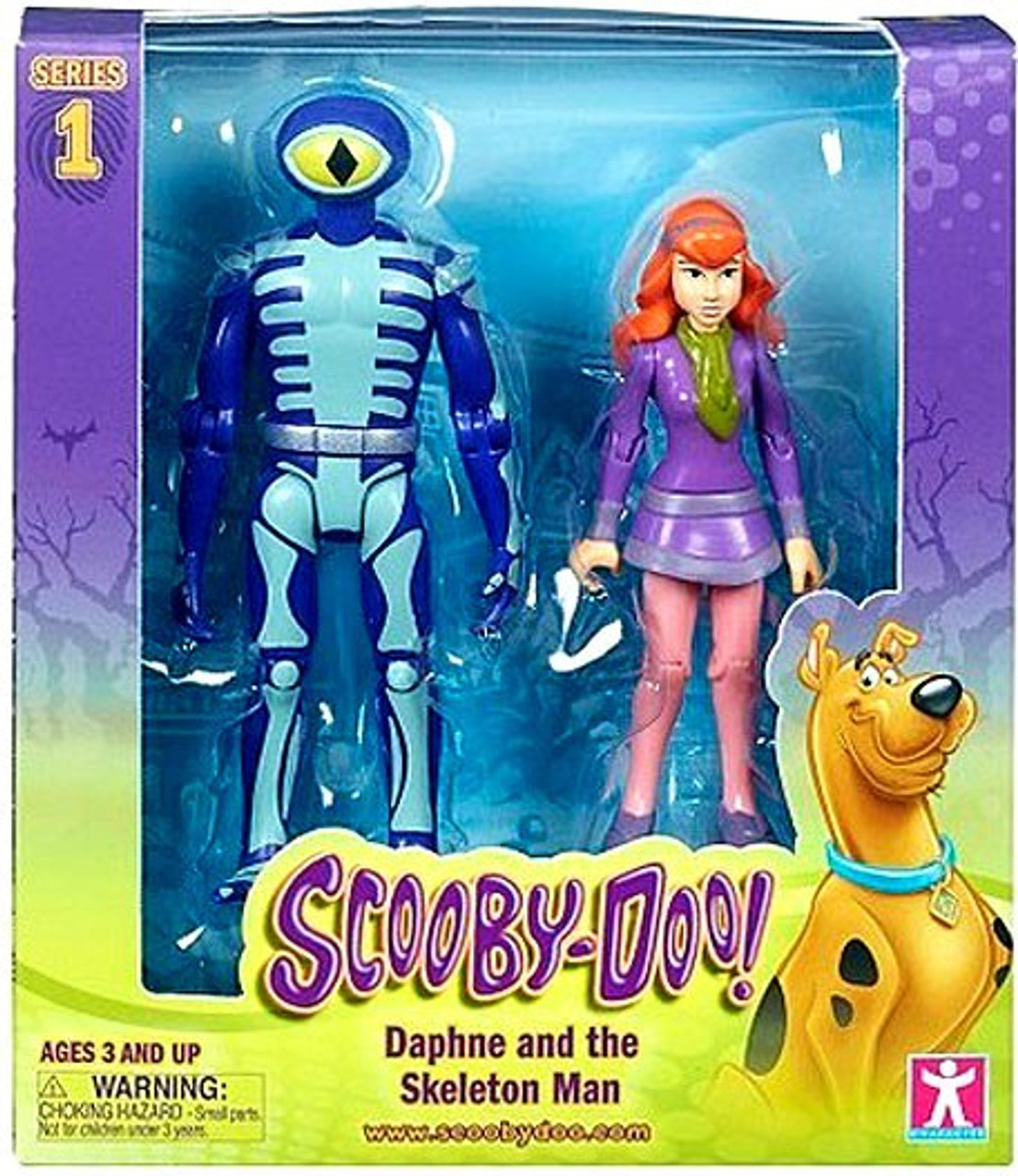 Scooby Doo Series 1 Daphne Skeleton Man Action Figure 2Pack Zoink ToyWiz