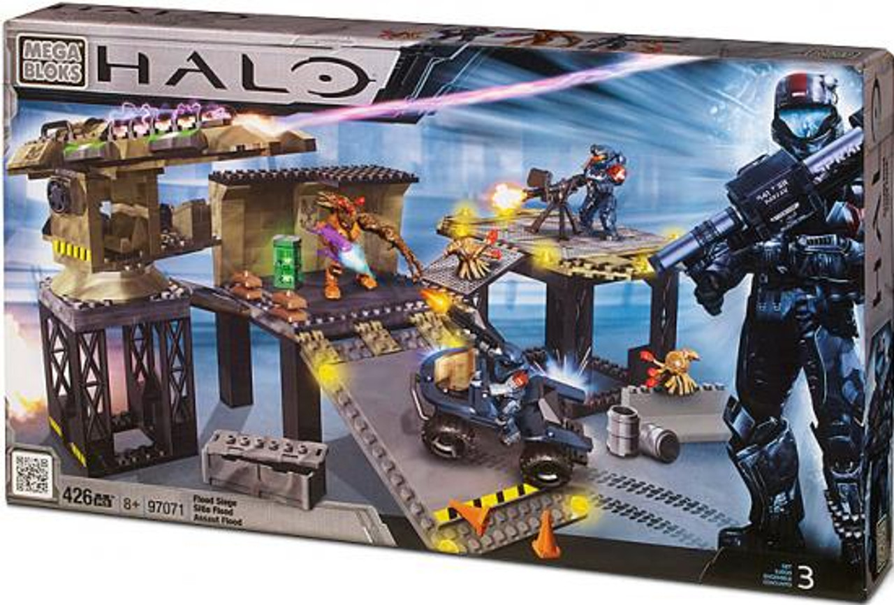 Mega Bloks Halo Covert Ops Flood Siege Exclusive Set 97071 Damaged Package Toywiz - flood pack latest roblox