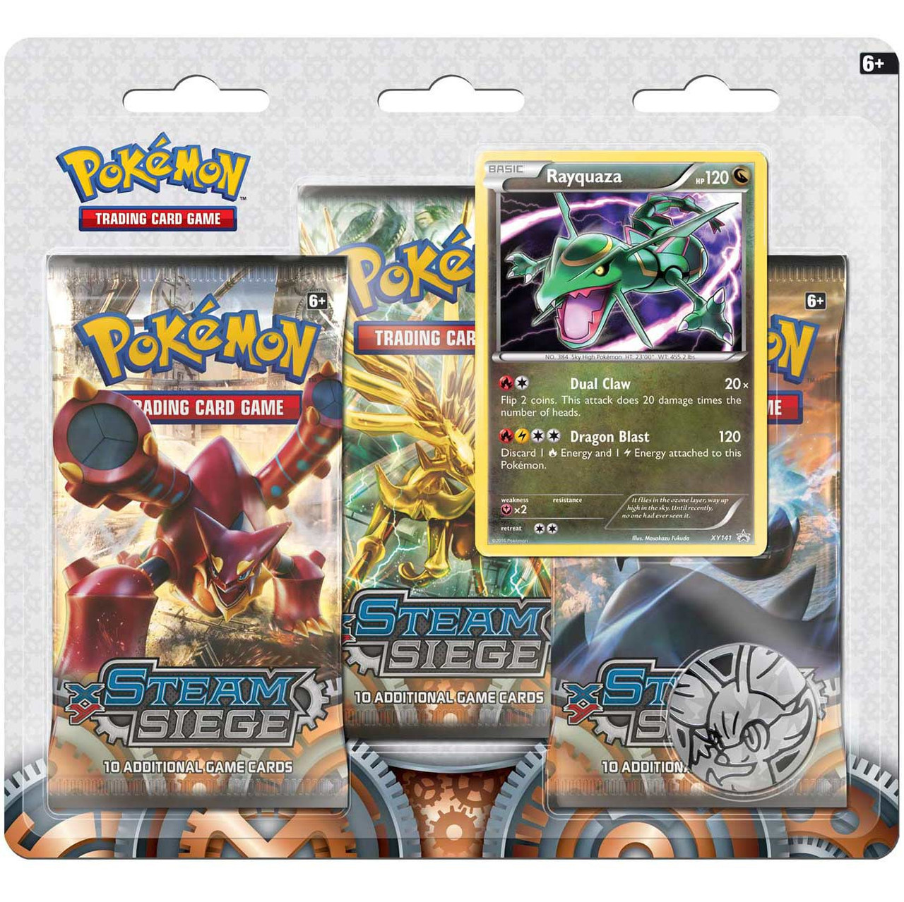Pokemon Trading Card Game Xy Steam Siege Rayquaza Special Edition 3 Booster Packs Promo Card Coin Pokemon Usa Toywiz