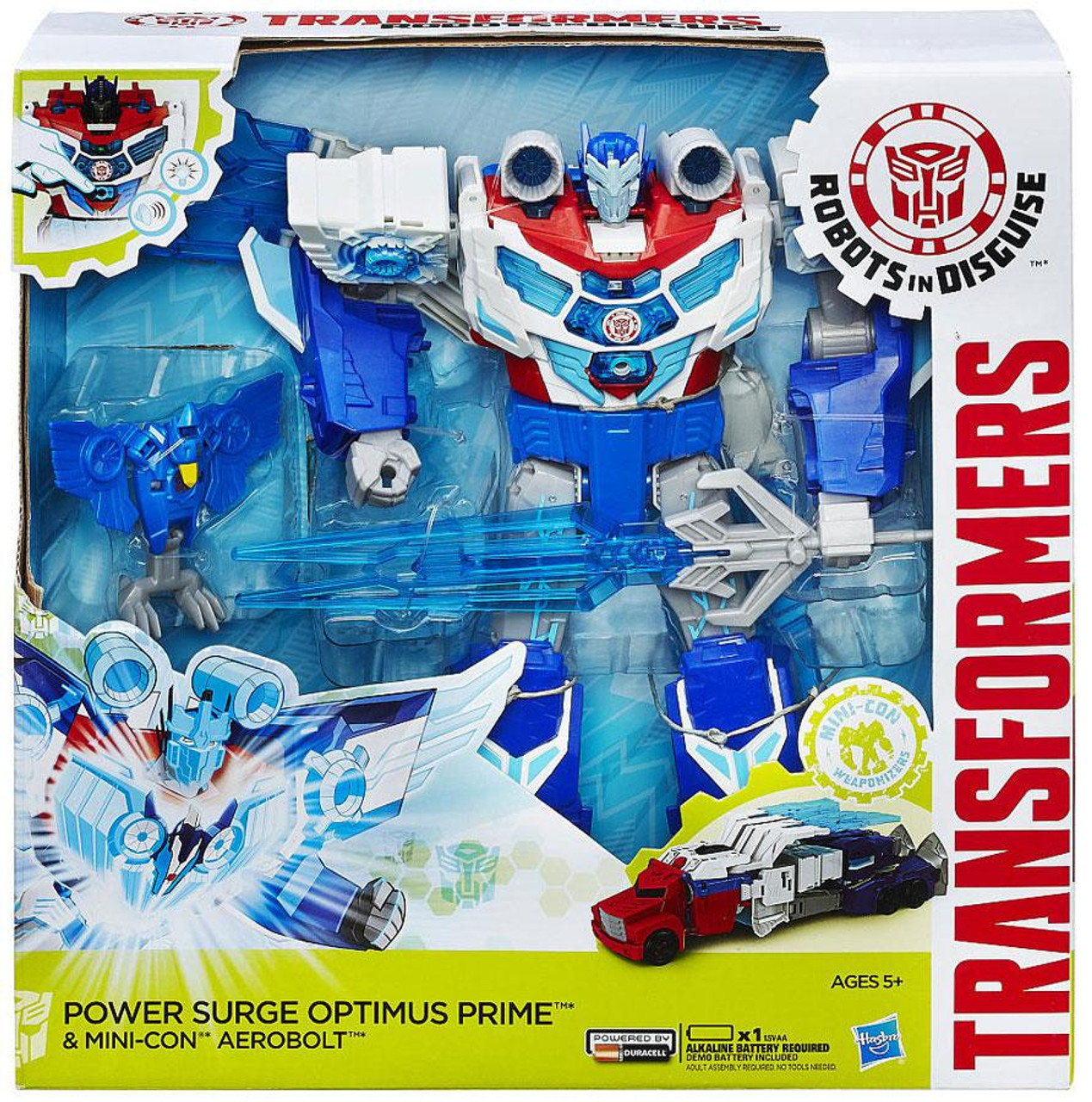 Transformers Robots In Disguise Power Surge Optimus Prime Mini Con Aerobolt Titan Action Figure 8632