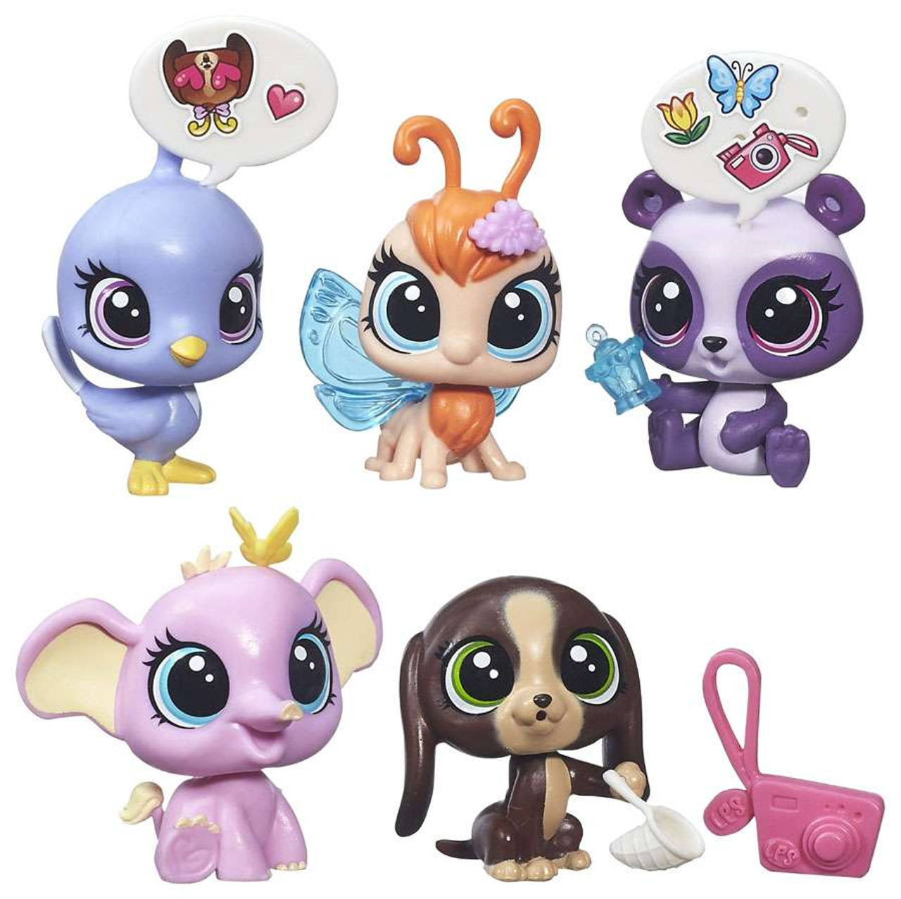 Littlest Pet Shop Pets In The City Chasing Butterflies Figure 5 Pack   Lpspetschasebutter Inset1  22235.1468420347 