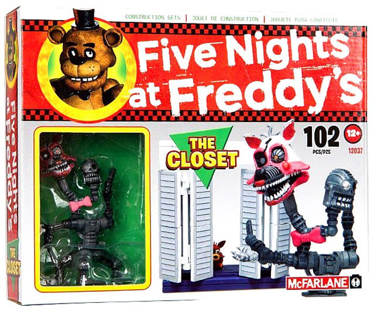Mcfarlane Toys Five Nights At Freddys The Closet Construction Set Nightmare Mangle Toywiz - golden 2the roleplay location a fnaf roleplay roblox