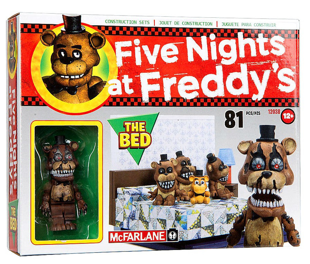 Mcfarlane Toys Five Nights At Freddys The Bed Construction Set Nightmare Freddy Toywiz - attaqué par freddy five night at freddys roblox