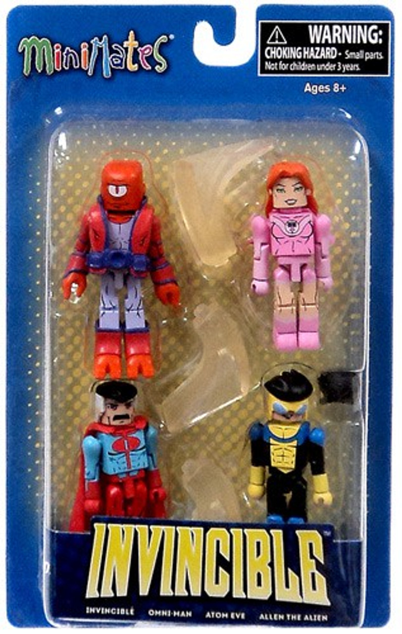 Invincible Minimates Invincible Atom Eve Omni Man Allen The Alien Minifigure 4 Pack Diamond Select Toys Toywiz Invincible Minimates Invincible Atom Eve Omni Man Allen The Alien Minifigure 4 Pack Diamond Select Toys Toywiz