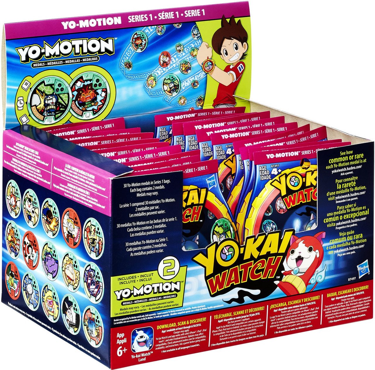 Yo-Kai Watch Yo-Motion Series 1 Mystery Box 24 Packs Hasbro Toys - ToyWiz
