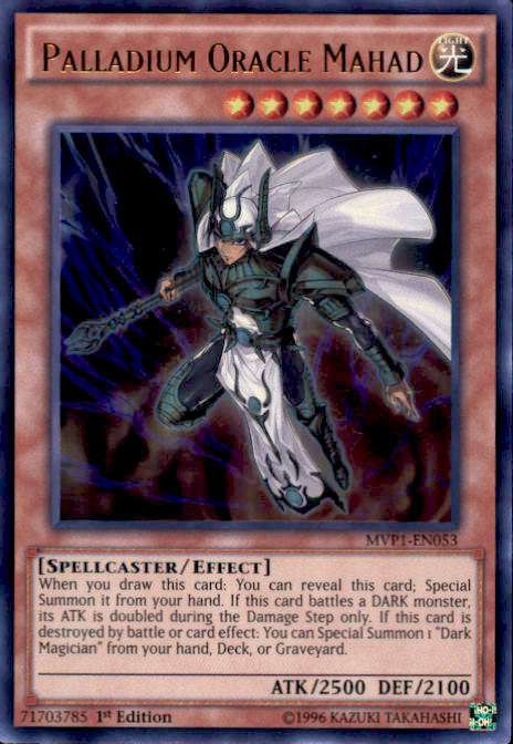 yugioh mahad card YU-GI-OH! - Palladium Oracle (MVP1-ENG53) - The Dark Side of Dimensions Movie Pack Gold Edition - 1st Edition Mahad the High Paladin by