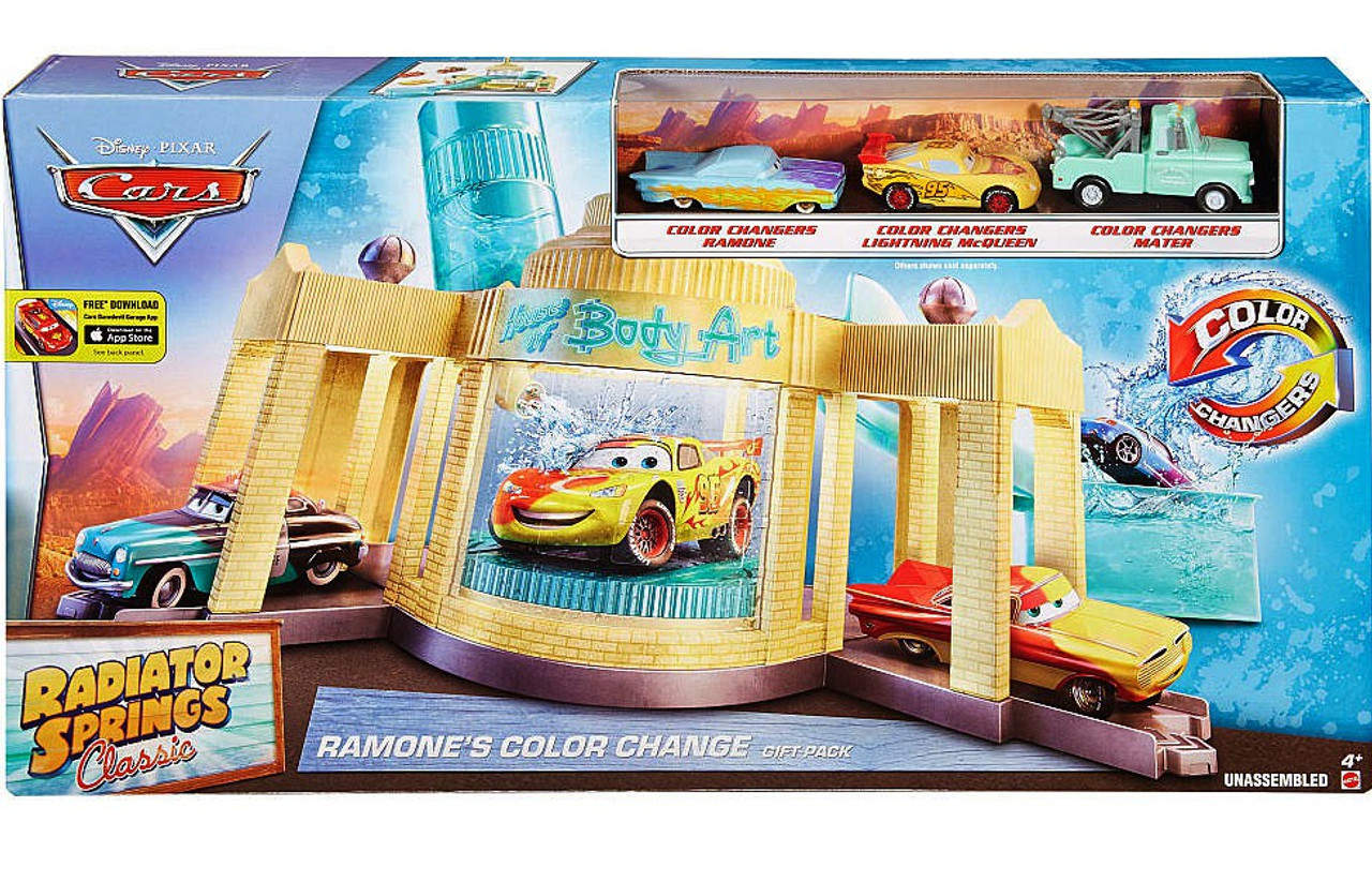 disney cars color changers playset