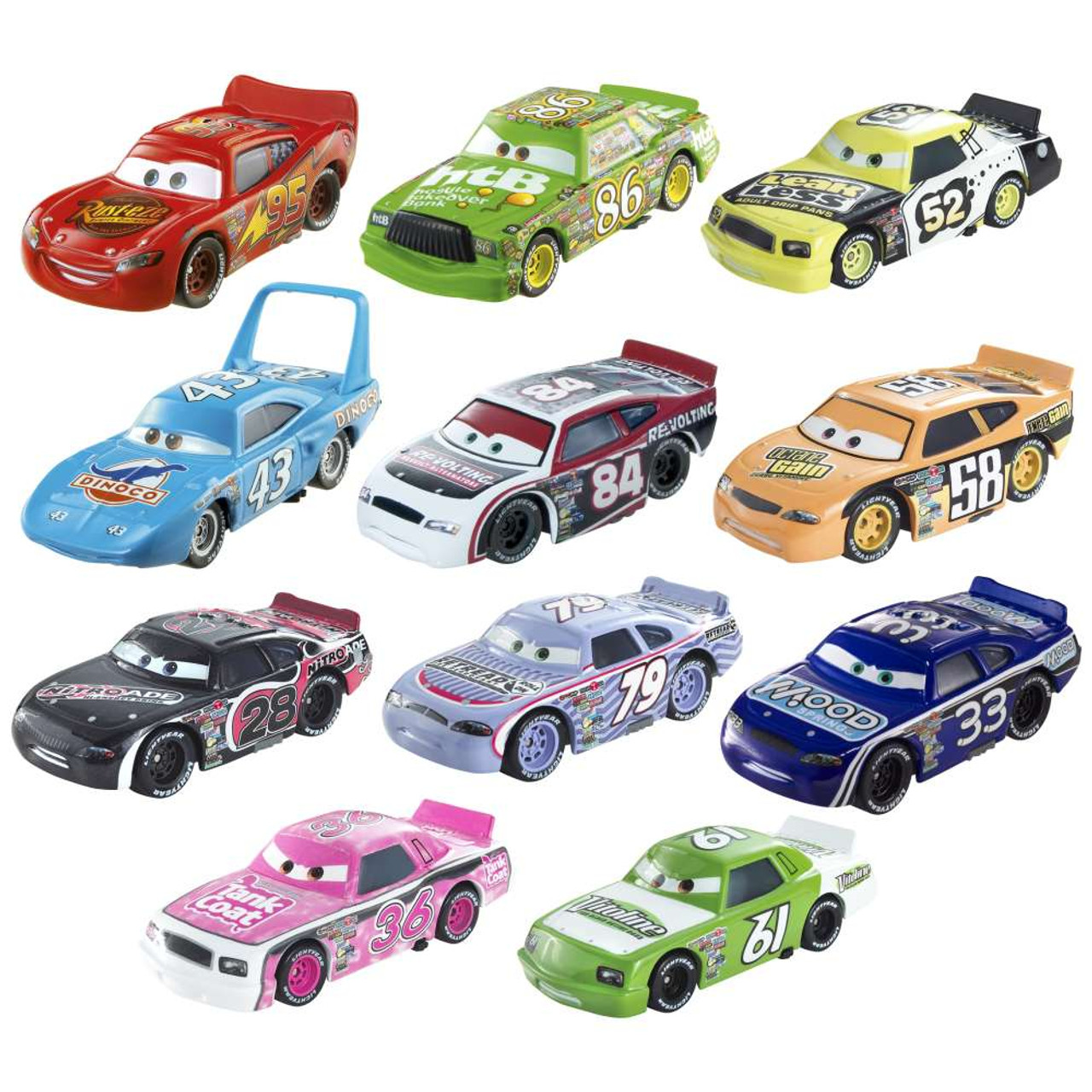 Cars 1 Piston Cup Racers Mattel