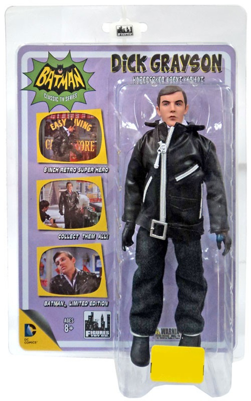 Batman Classic 1966 TV Series 8 Inch Action Figure Dick Grayson Undercover Agent for sale online 