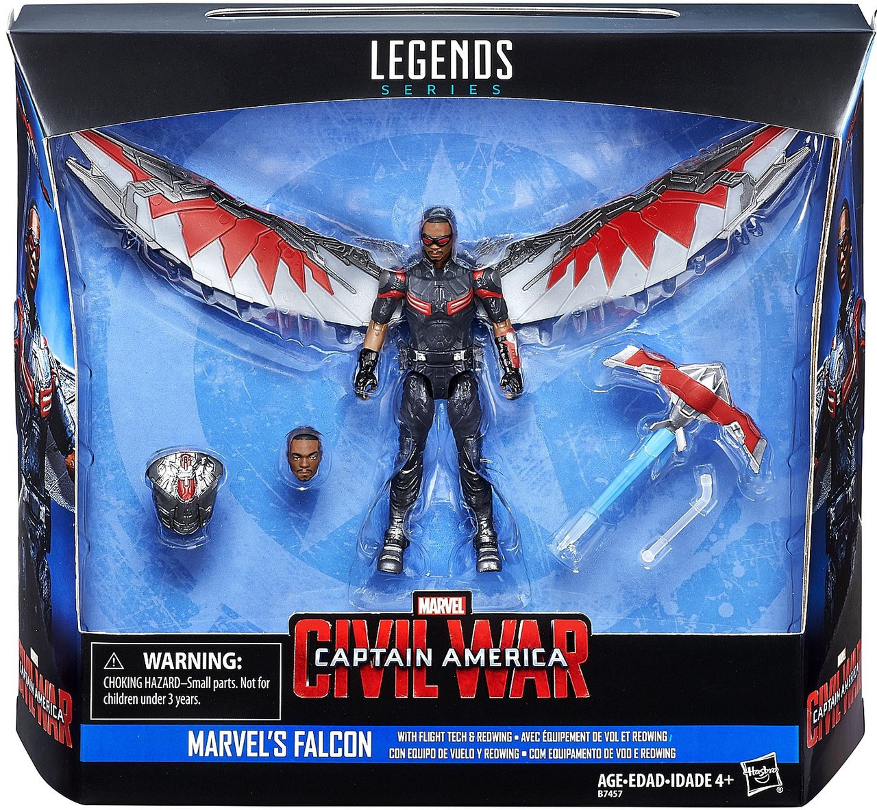 Marvel Captain America Civil War Marvel Legends Falcon With Flight Tech Redwing 3 75 Action Figure Hasbro Toys Toywiz
