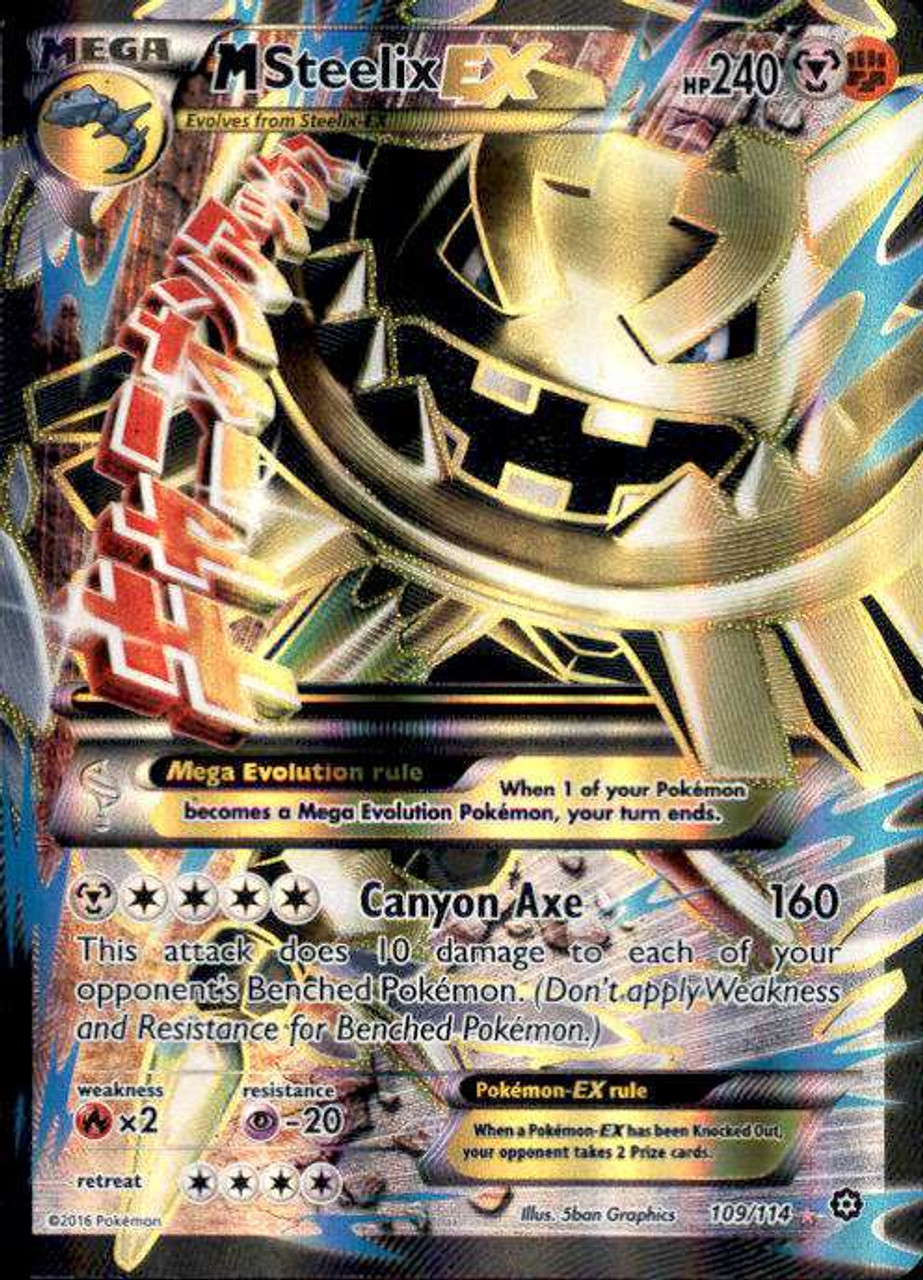 Pokemon X Y Steam Siege Single Card Ultra Rare M Steelix EX ...