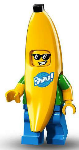 lego minifigure banana man