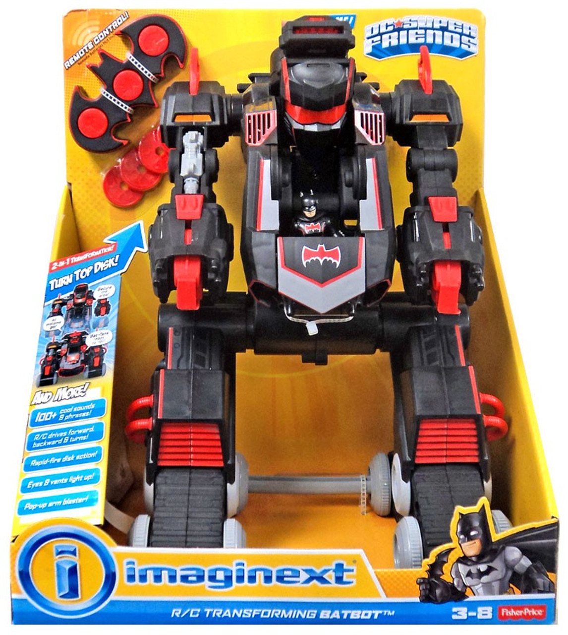 imaginext dc super friends rc transforming batbot