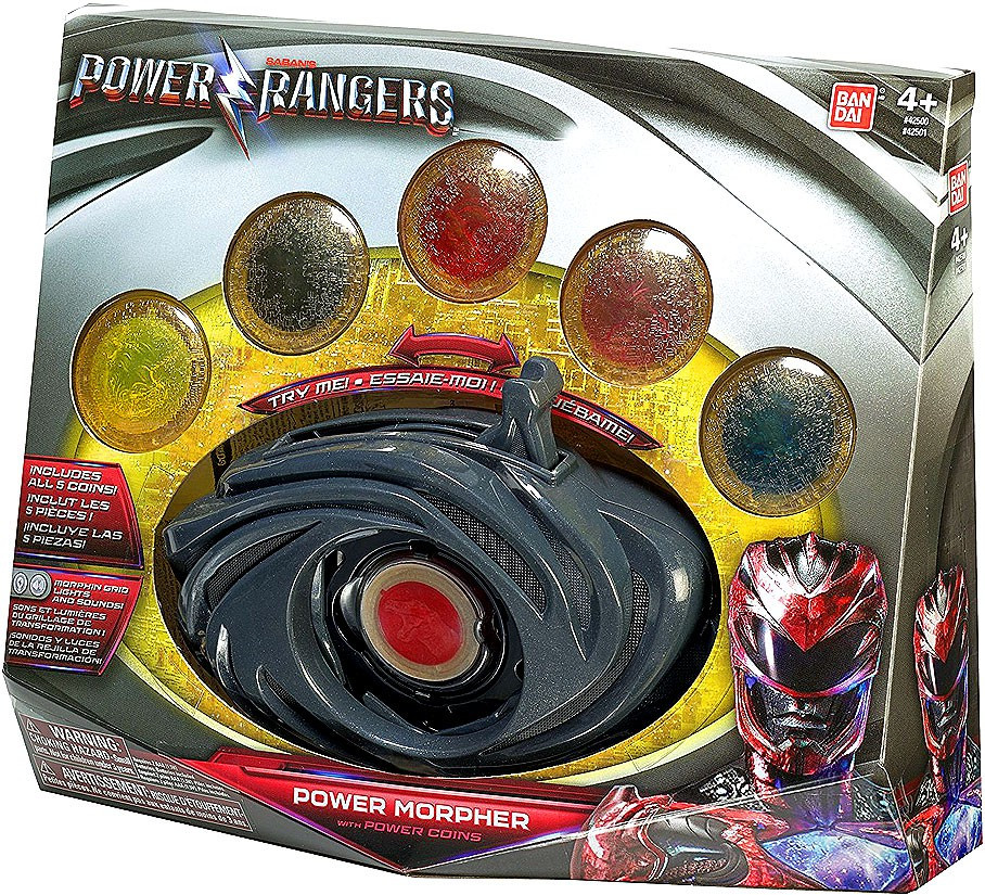 その他 BANDAI POWER MORPHER with POWER COINS Power Rangers Movie Power Morpher with Power Coin Roleplay Toy