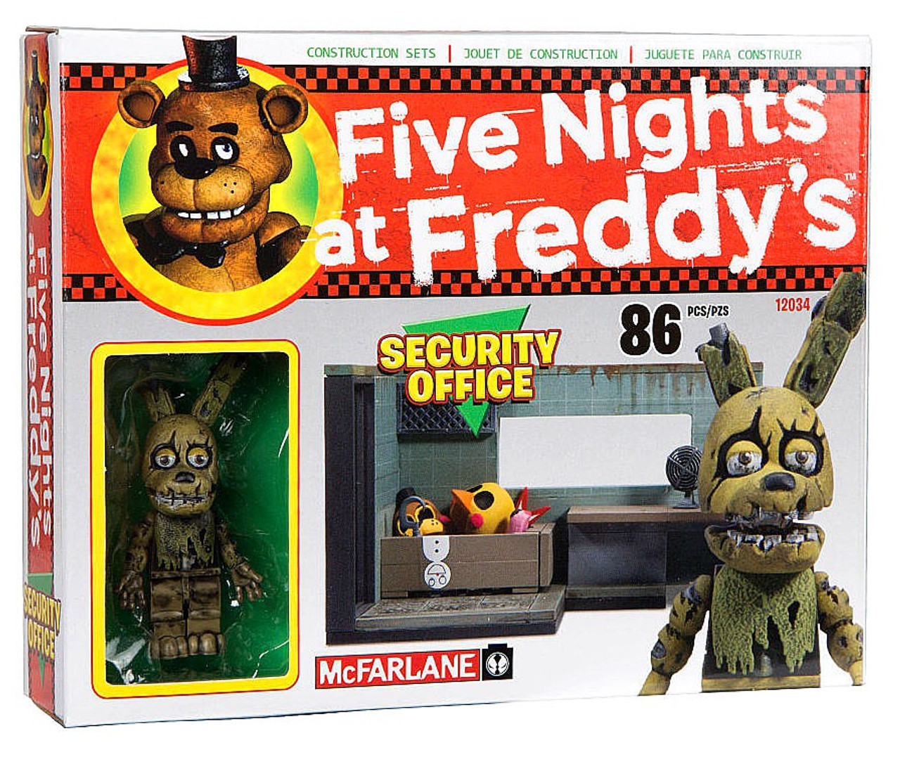 Mcfarlane Toys Five Nights At Freddys Security Office Construction Set Springtrap Toywiz - how to get secret character springtrap in roblox circus baby s