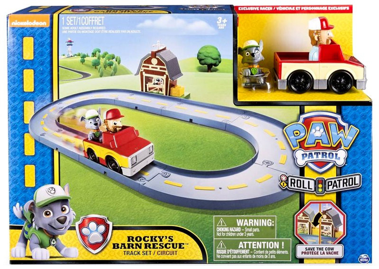 paw patrol marshall's pet rescue track set