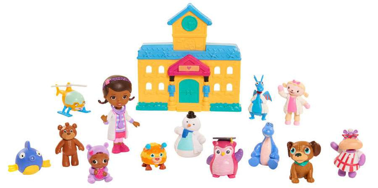 Disney Doc Mcstuffins Toy Hospital Deluxe Friends Collection Playset Just Play Toywiz