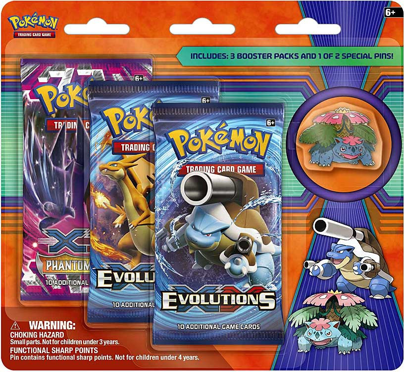 Pokemon Trading Card Game Xy Mega Venusaur Pin Collection 3 Booster Packs Pokemon Usa Toywiz