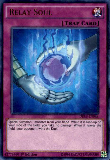 YuGiOh Dragons of Legend Unleashed Single Card Ultra Rare Relay Soul