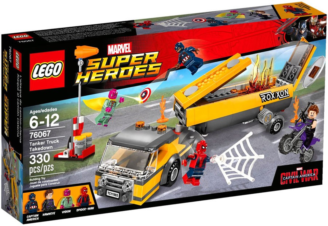 lego spiderman truck