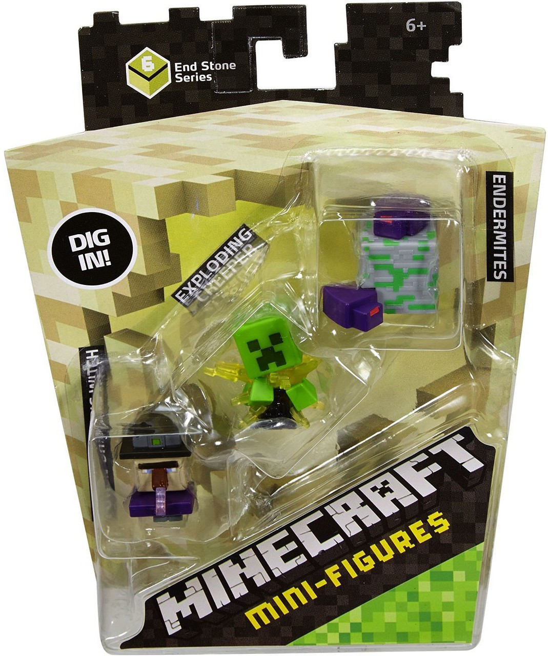 Minecraft End Stone Series 6 Potion Drinking Witch Exploding Creeper Endermites Mini Figure 3 Pack Mattel Toys Toywiz - how to make potions in kingdom life 2 roblox 2017 roblox