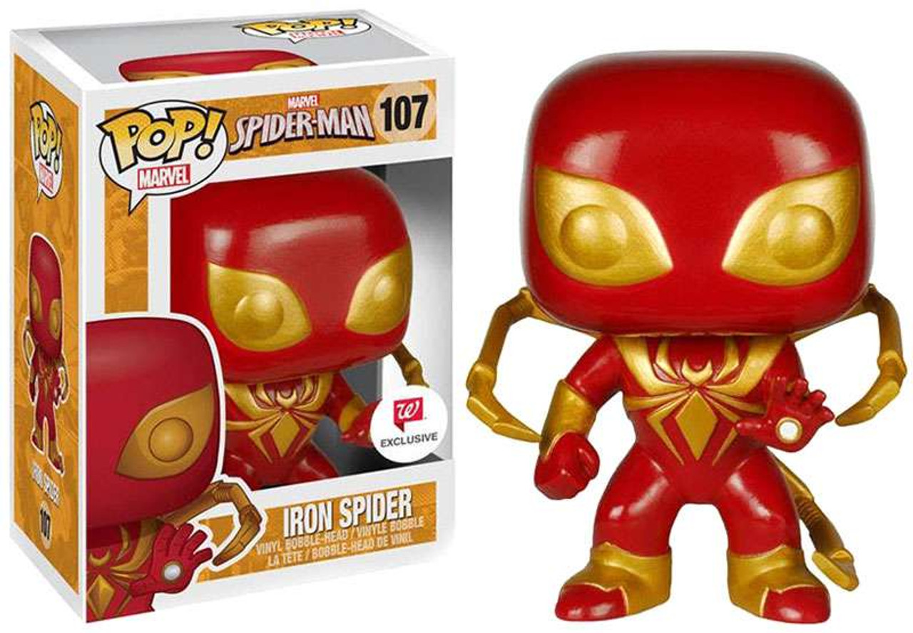 Funko SpiderMan Funko POP Marvel Iron Spider Exclusive Vinyl Bobble