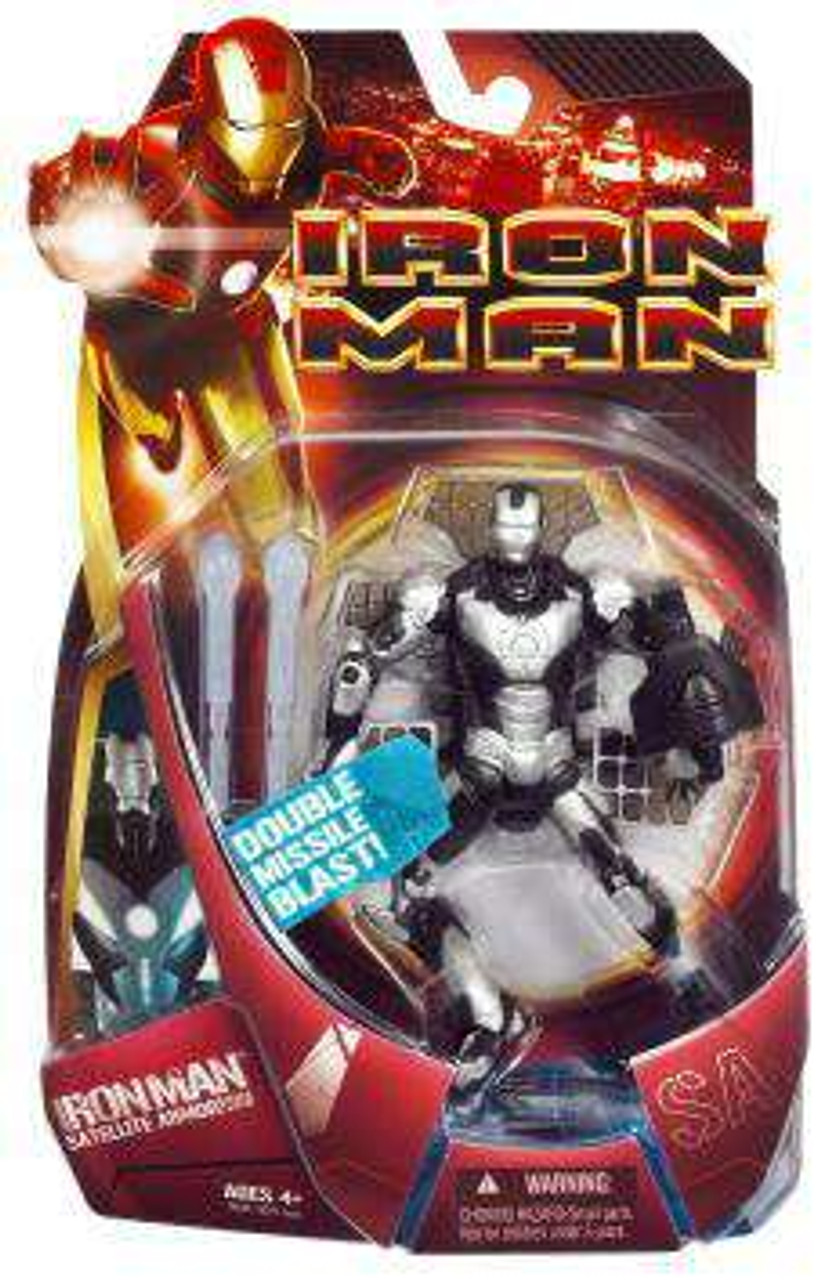 silver iron man action figure