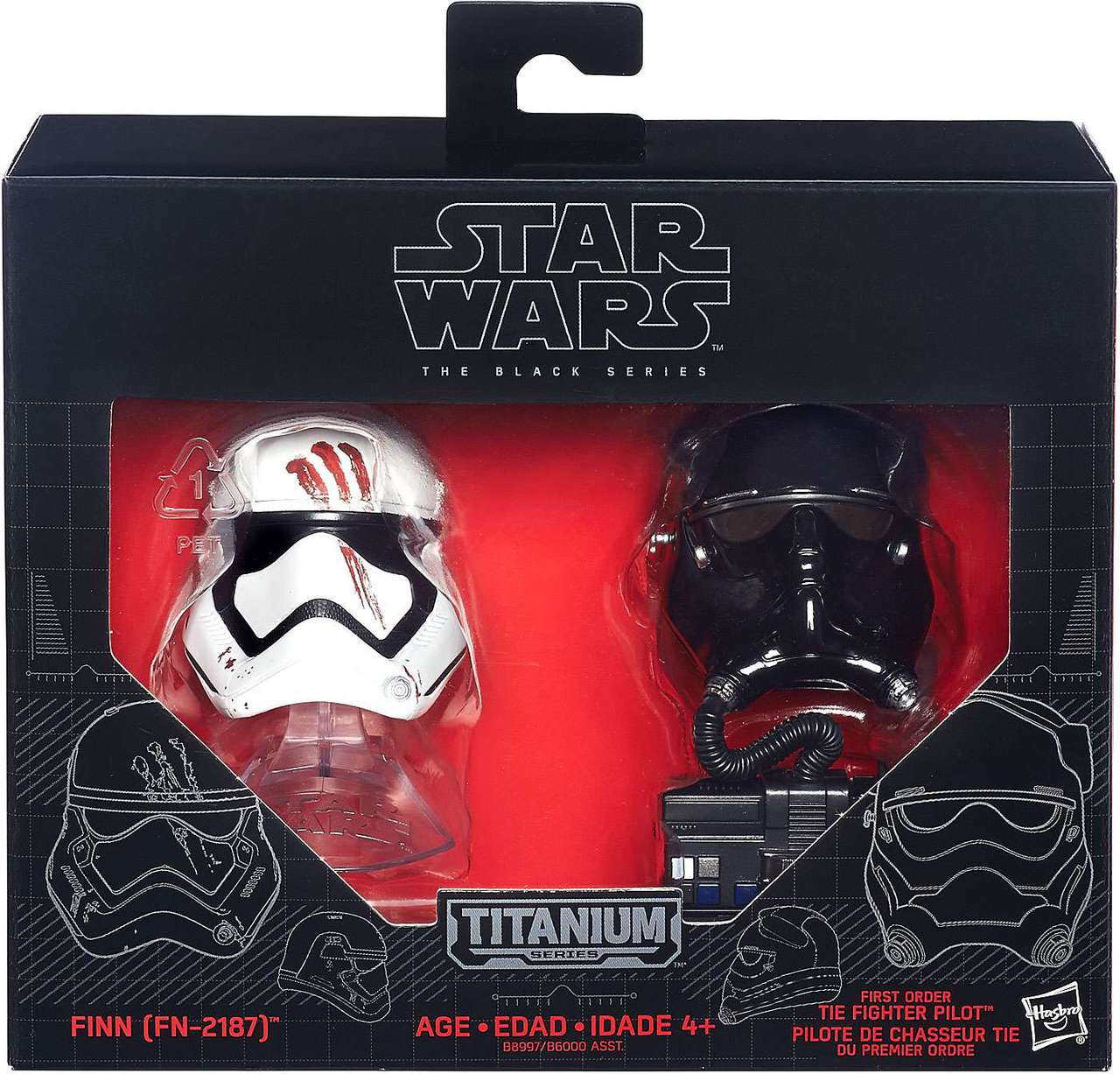 star wars the black series titanium series helmets