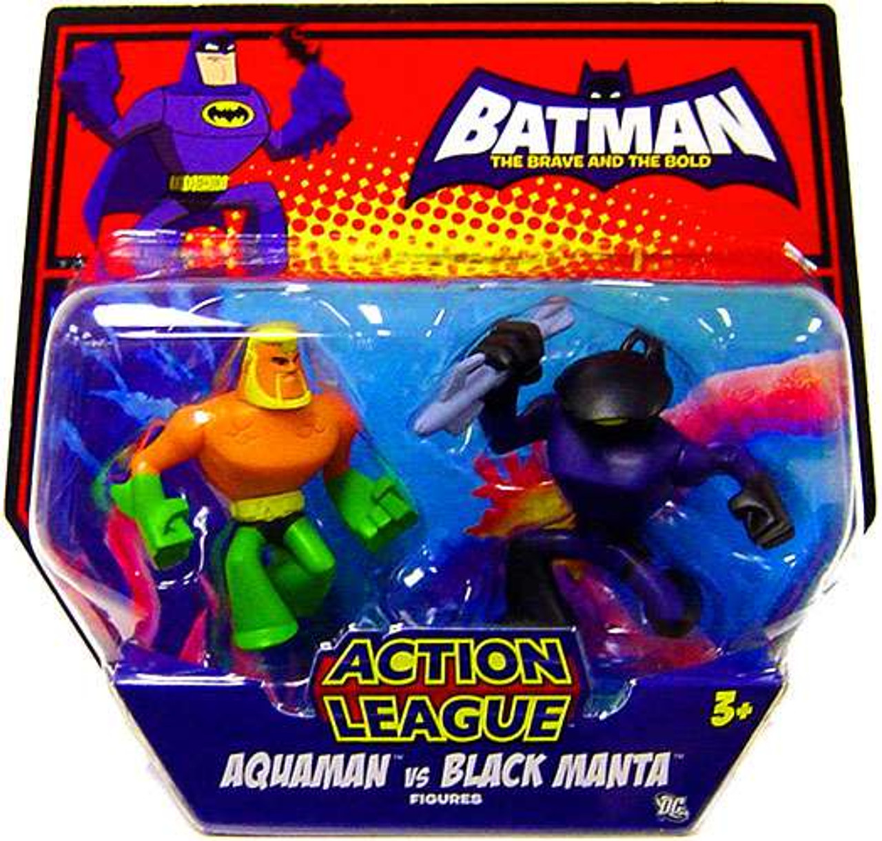 Dc Batman The Brave And The Bold Action League Aquaman Vs Black Manta Mini Figure 2 Pack Mattel Toys Toywiz - batman pants dawn of justice roblox