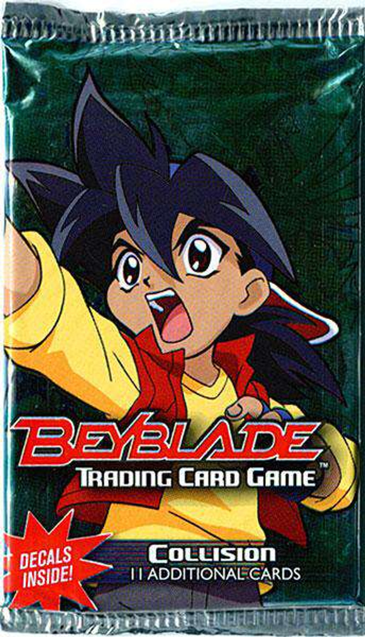 Beyblade Collision Trading Card Game Booster Pack Toywiz - roblox beyblade decals