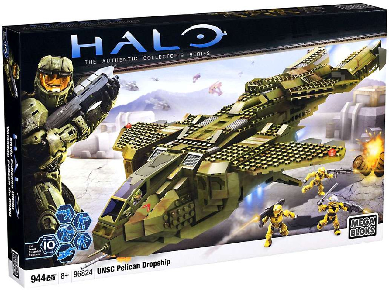 halo mega bloks pelican dropship