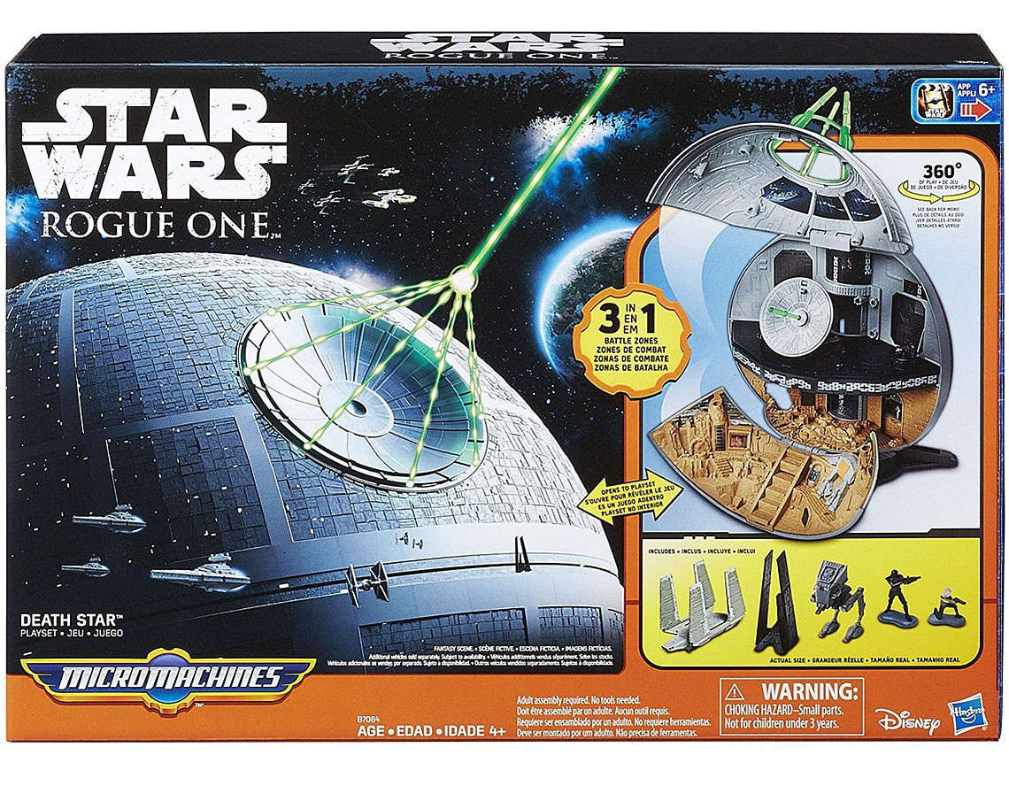 Star Wars Rogue One Micro Machines Death Star Playset Hasbro - ToyWiz