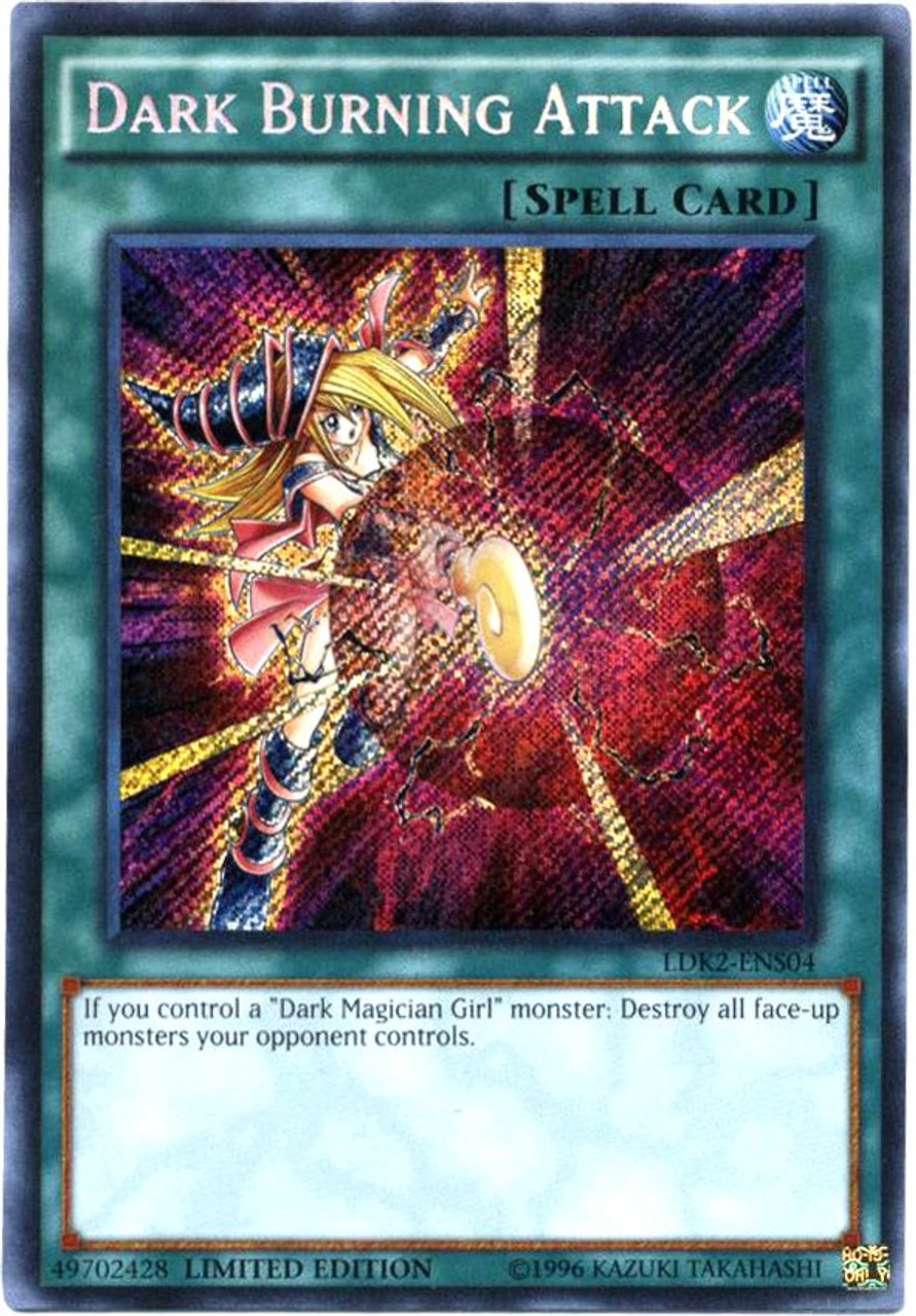 YuGiOh Legendary Decks II Single Card Secret Rare Dark Burning Attack