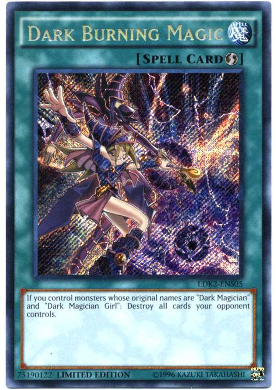 YuGiOh Legendary Decks II Single Card Secret Rare Dark Burning Magic