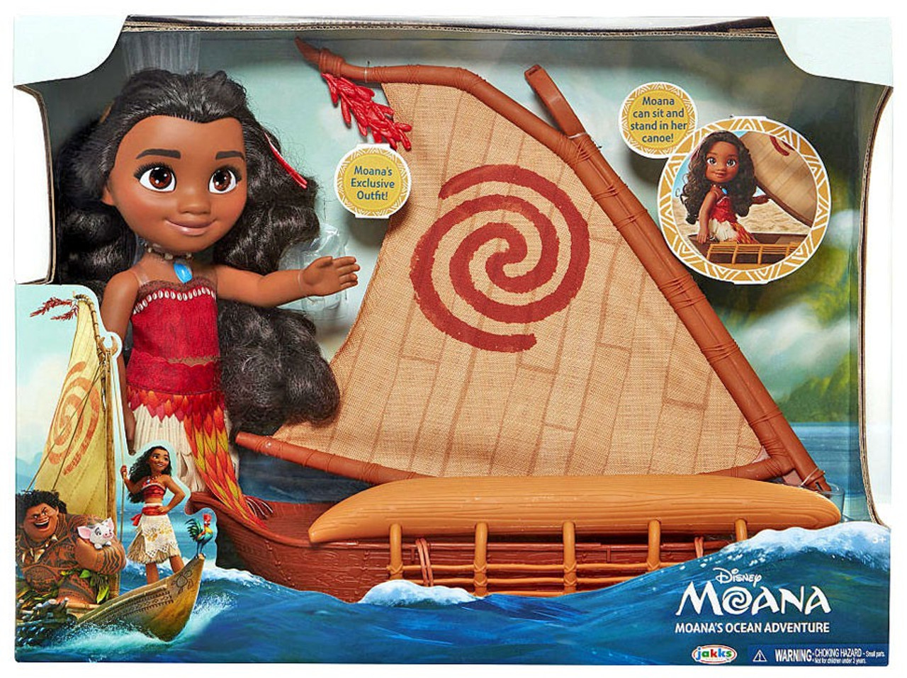 moana doll and boat