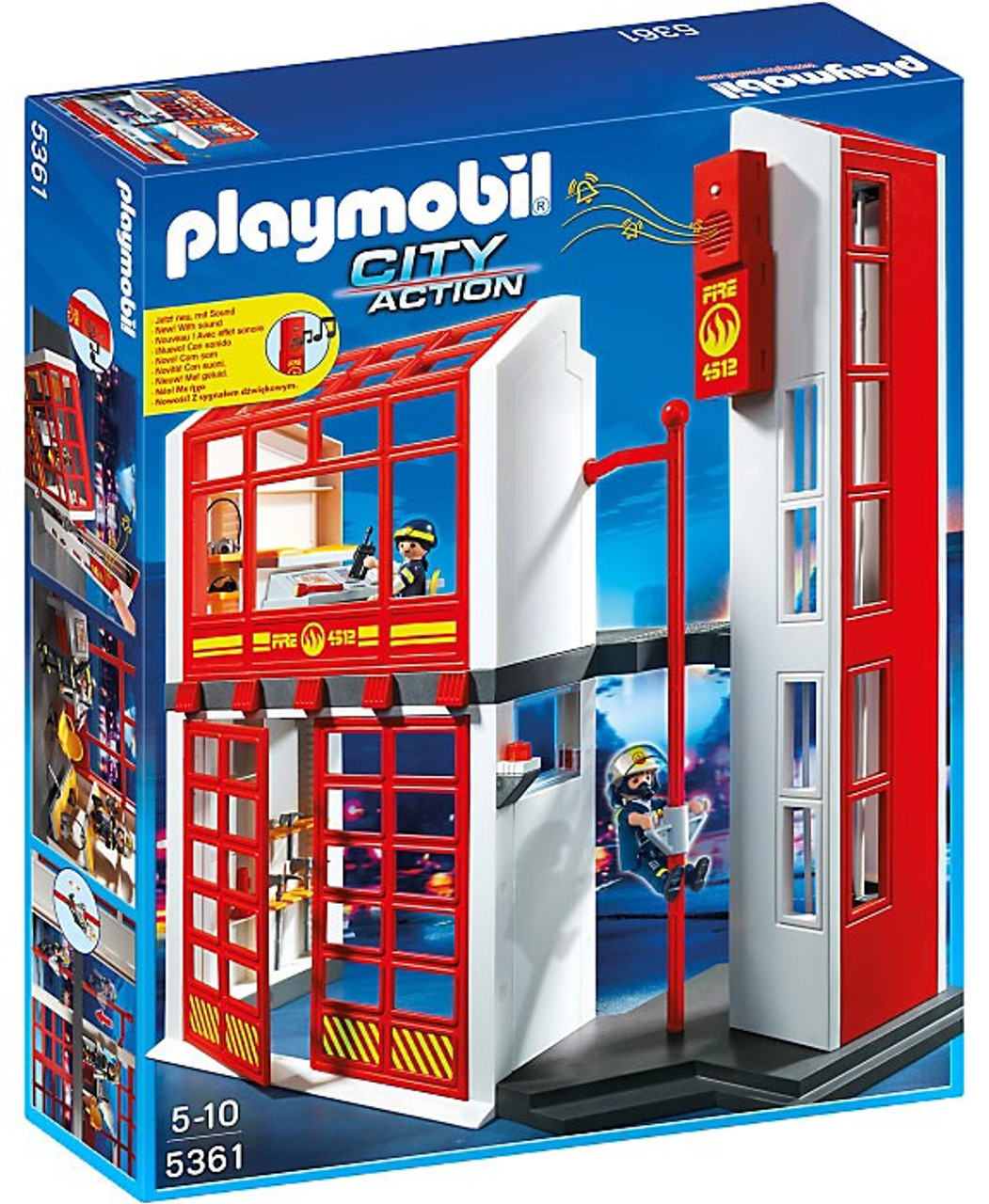 playmobil city fire engine