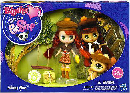 Littlest Pet Shop Blythe Loves Blythes Sitters Autumn Glam Figure Set