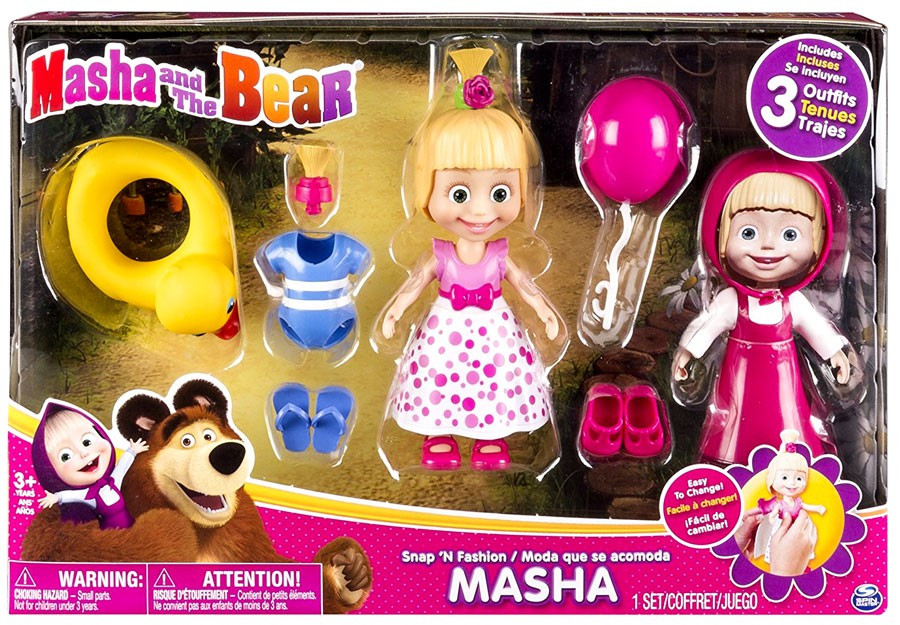 masha and bear toy set