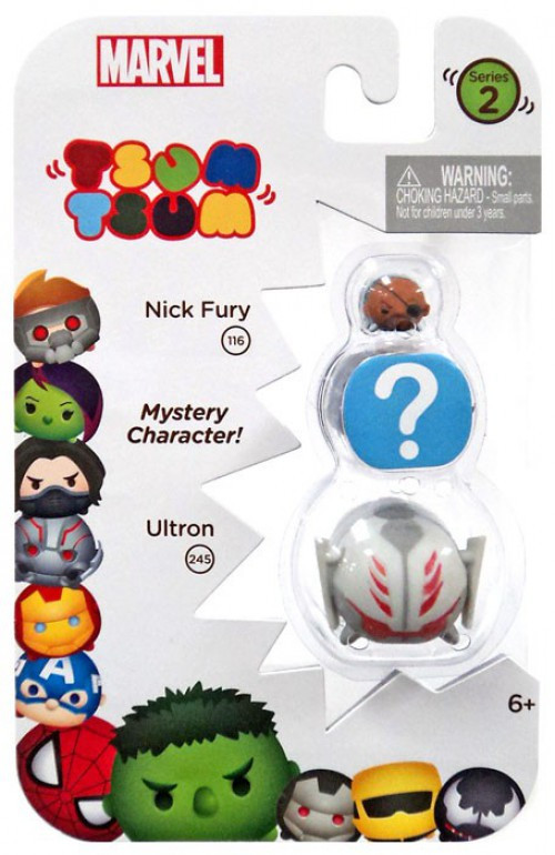 Marvel Tsum Tsum Series 2 Nick Fury Ultron 1 Minifigure 3-Pack 116