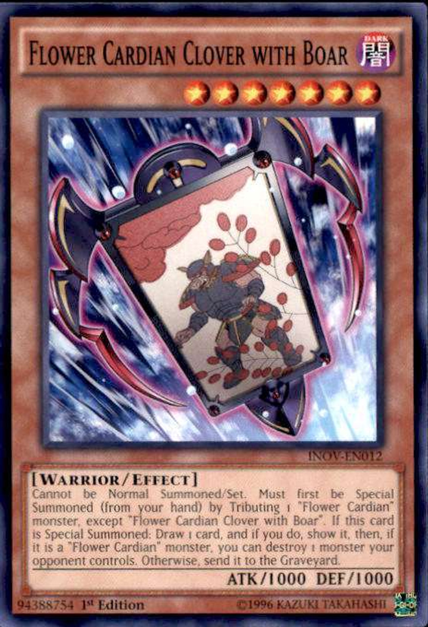 Yugioh Invasion Vengeance Single Card Common Flower Cardian Clover With Boar Inov En012 Toywiz - roblox clover online blue flower