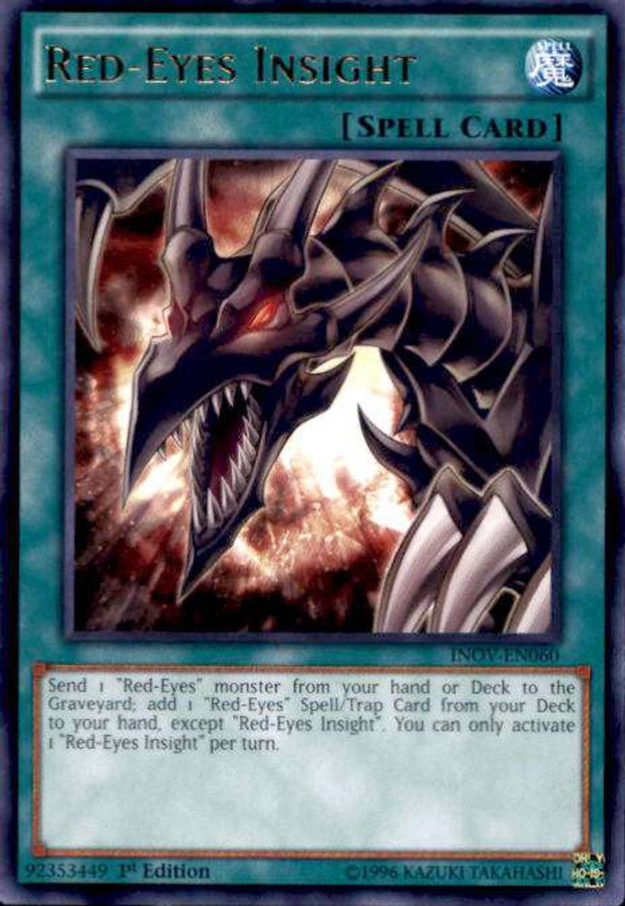 Yugioh Invasion Vengeance Single Card Rare Red Eyes Insight Inov En060 Toywiz - roblox dungeon quest meteor spell