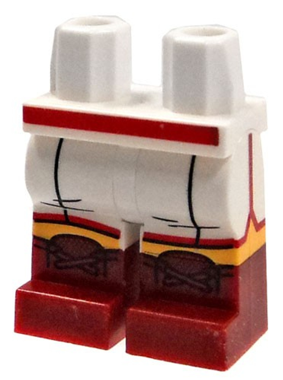 Lego Minifigure Parts White Boxing Shorts With Dark Red Boots Loose Legs Dual Color Loose Toywiz - attack on titan recon squad pants roblox
