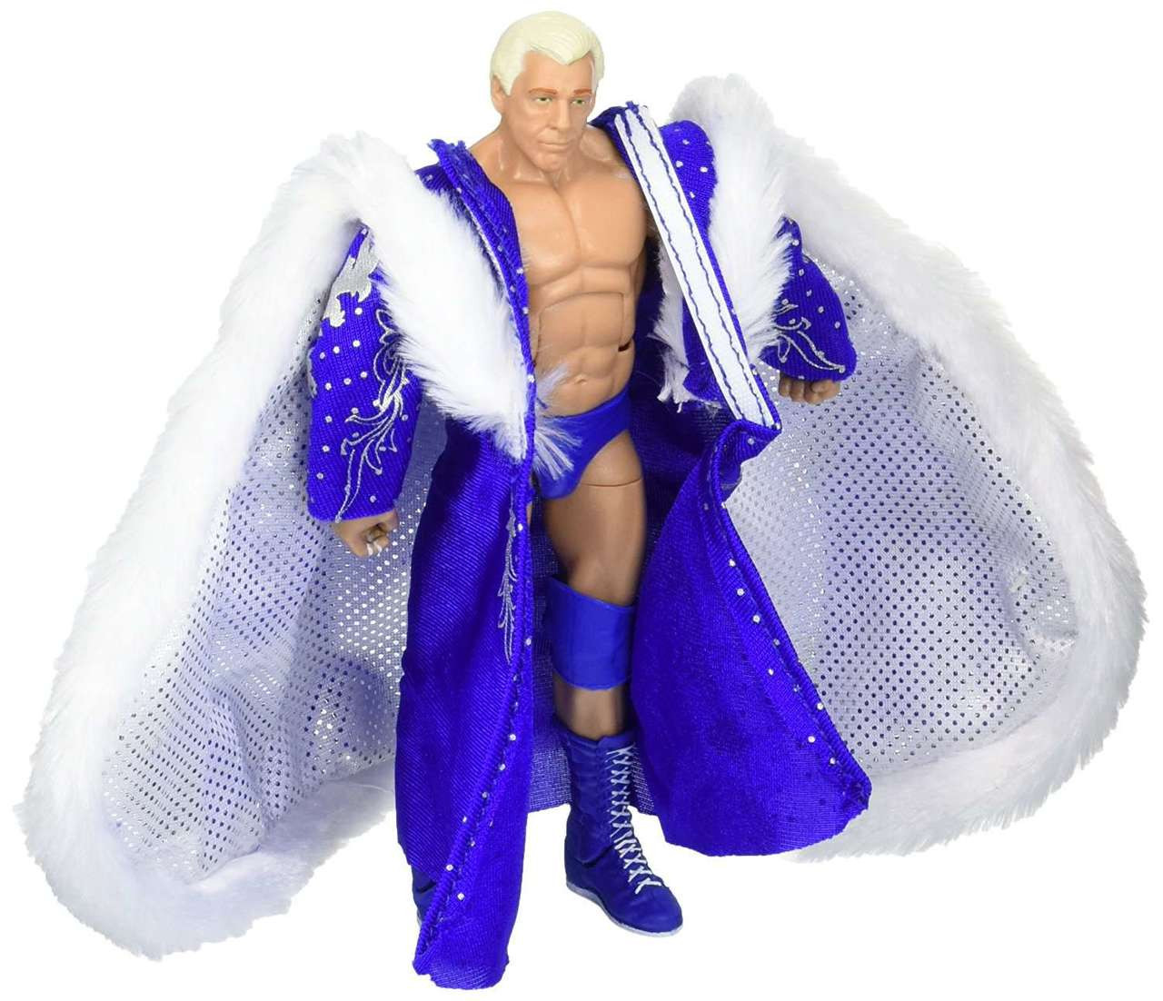 WWE Wrestling Defining Moments Ric Flair Action Figure Blue Robe Mattel
