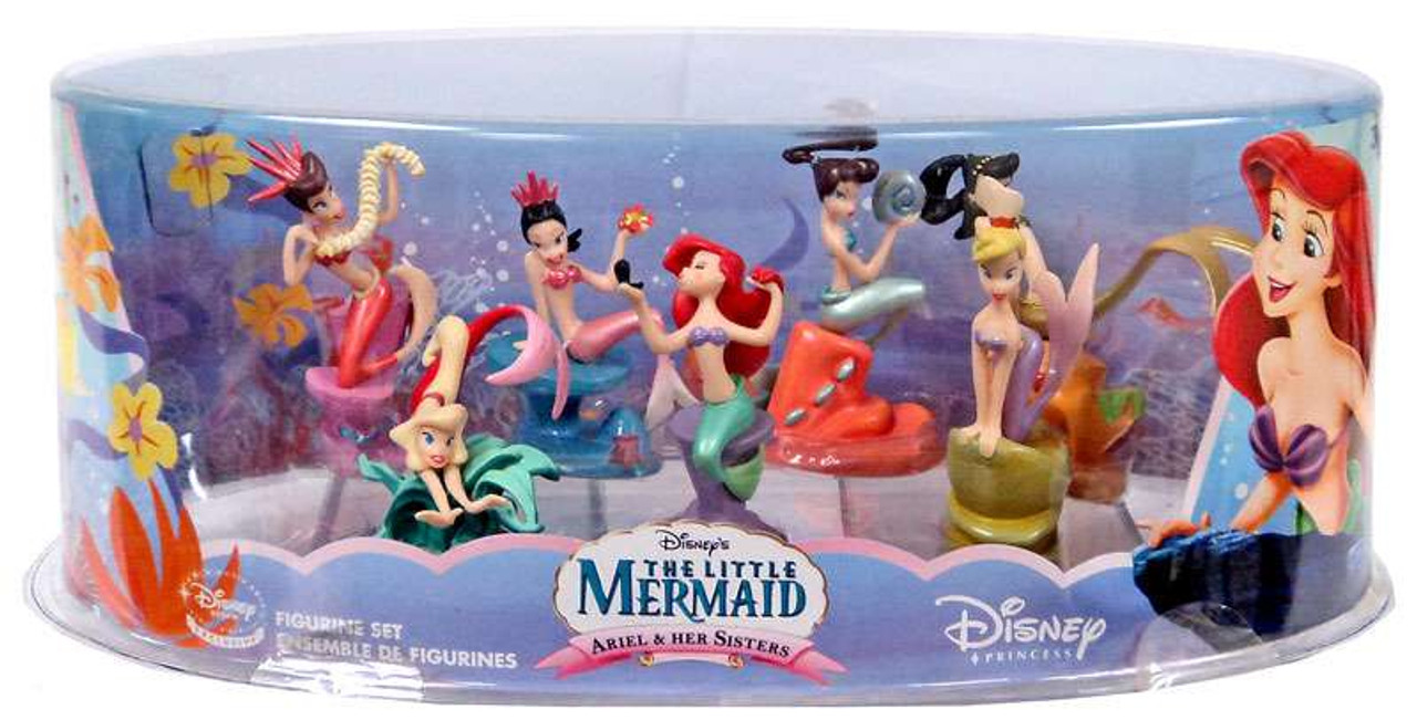 the little mermaid figure set