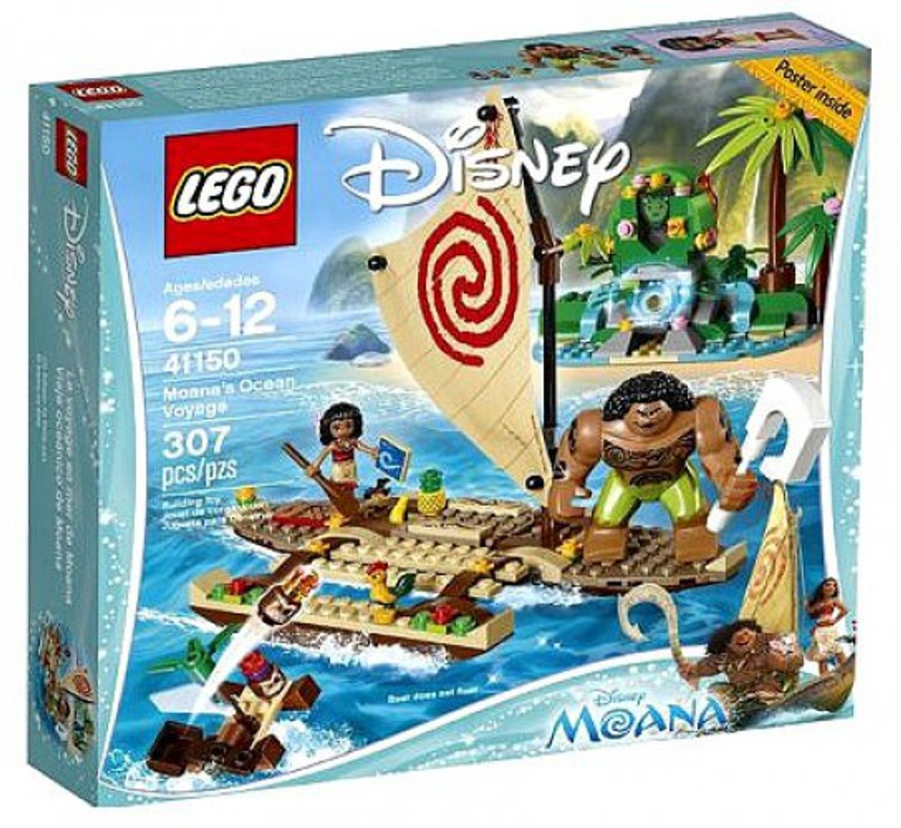 Lego Disney Moanas Ocean Voyage Set 41150 Toywiz - moanas shiny but every time someone gets hurt the roblox death sound plays