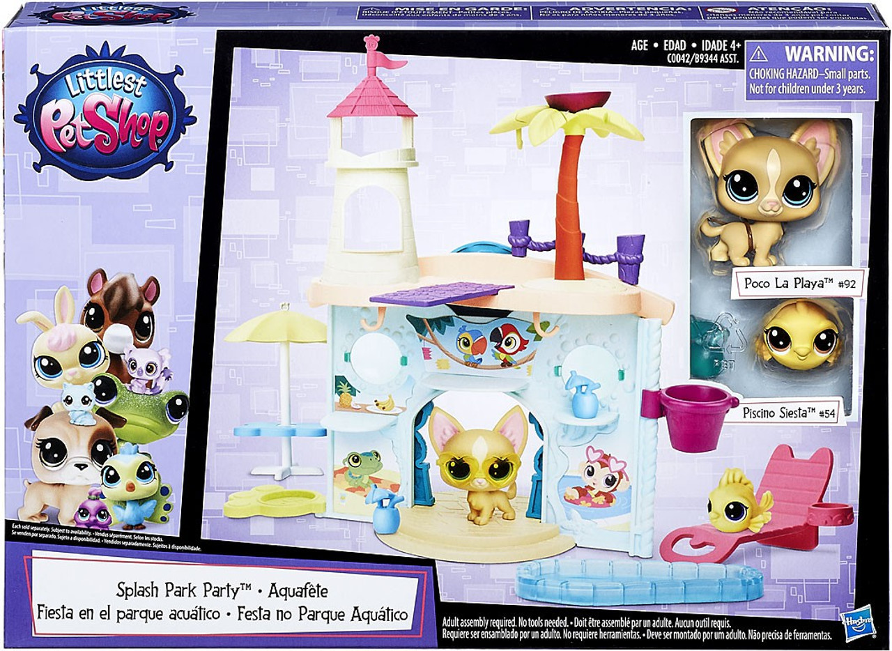 Littlest Pet Shop Splash Park Party Playset Hasbro Toys Toywiz - karina omg roblox swimming water park