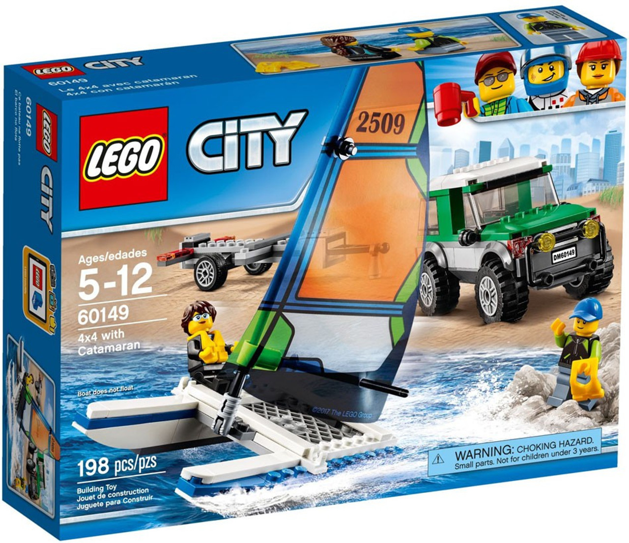 Lego City 4x4 With Catamaran Set 60149 Toywiz