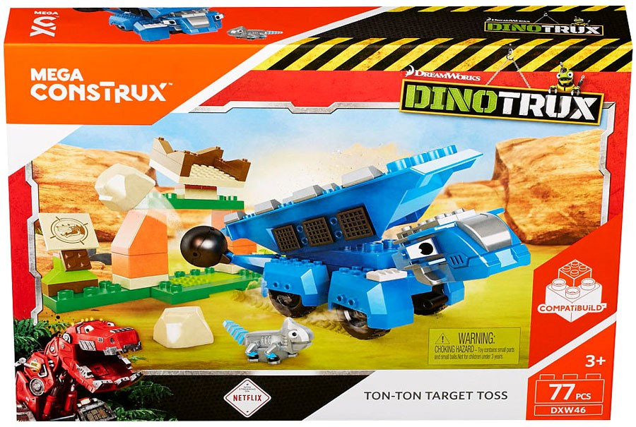 Dinotrux TonTon Target Toss Set Mega Construx ToyWiz