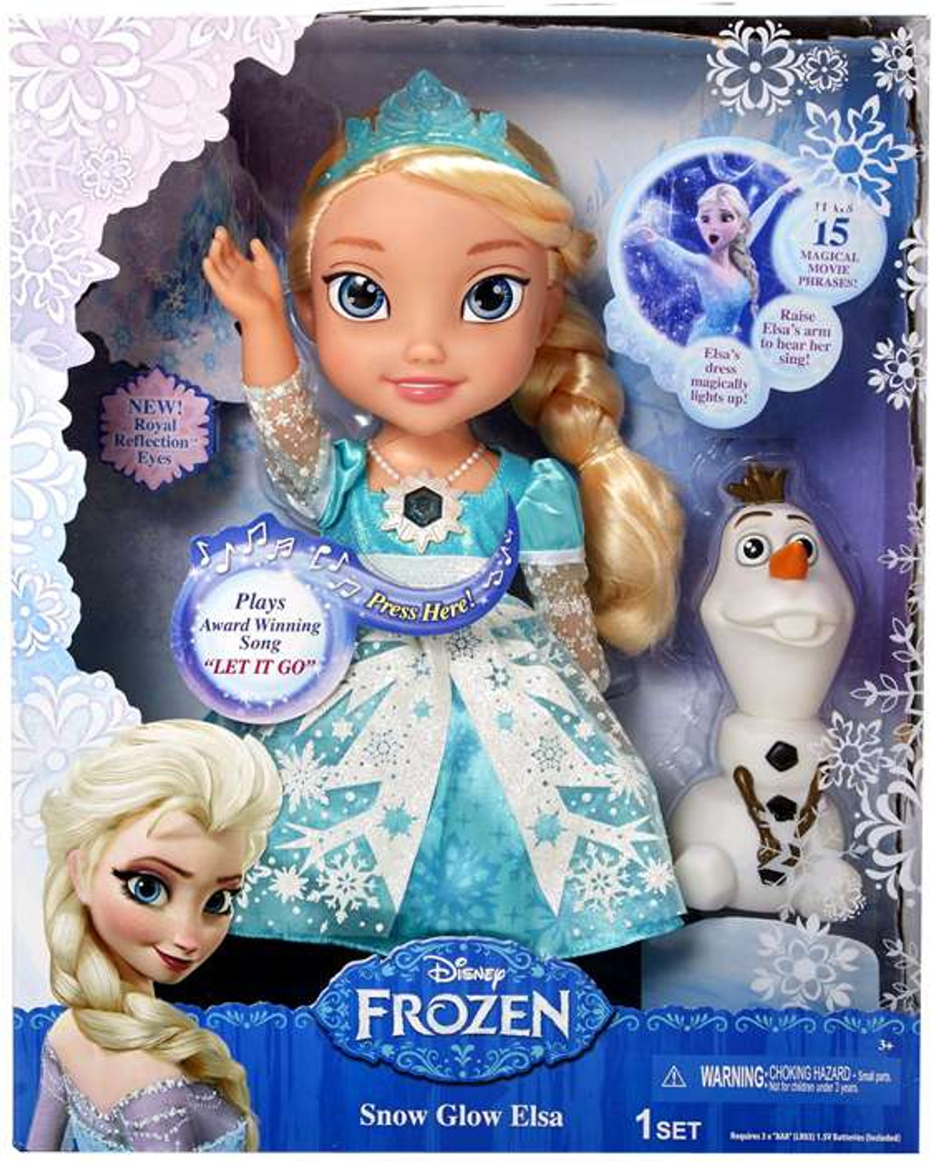 elsa doll with snowflake